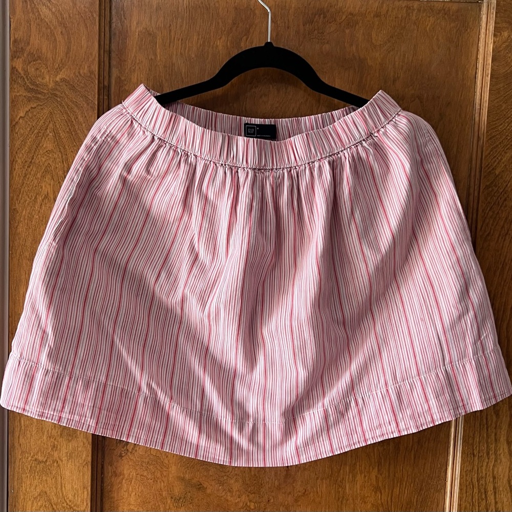 Pink Striped Women's Skirt